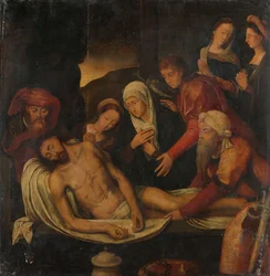 Grablegung Christi mit Joseph von Arimathäa und Nikodemus