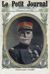 Erster Weltkrieg 1914-1918. Porträt des französischen Generals Pierre Dubois (1852-1924). In „Le Petite Journal“, am 18.06.1916. Private Sammlung