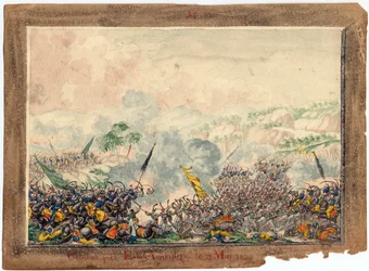 Russisch-Türkischer Krieg von 1828-1829 - Die Schlacht bei Provadia im Mai 1829 - Anonym - 1829 - Aquarell auf Papier