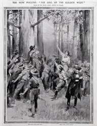 Illustration für Das Mädchen aus dem goldenen Westen, Oper von Puccini