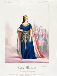 Macbeth-Königin in der Oper Macbeth von Giuseppe Verdi