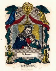 Andachtsbild: Heiliger Josef