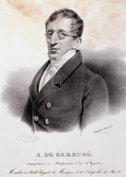 Porträt von Alexis de Garaude (1779-1852), französischer Komponist. 19. Jahrhundert
