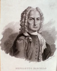 Porträt von Benedetto Marcello (Gravur)