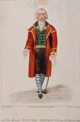 Porträt von Don Geronio interpretiert von Debegnis, Charakter aus Der Türke in Italien, Oper von Gioaccino Rossini