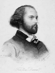 Porträt von Felicien Cesar David (Gravur)