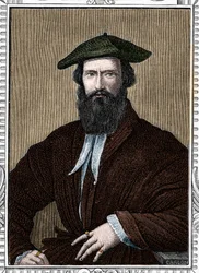 Porträt von Girolamo Francesco Maria Mazzola genannt Parmigianino oder der Parmesan (1503-1540), italienischer Maler. (the galleries of Europe - Italy)