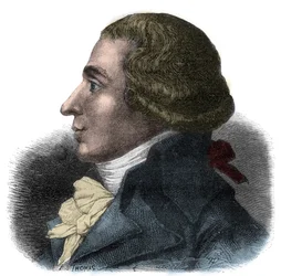 Porträt von Jean-Baptiste Boyer-Fonfrede (Jean Baptiste Boyer Fonfrede) (1766-1793), französischer Politiker - Abgeordneter der Konvention, gehört zu den Girondins - Gravur in „Histoire des Girondins“ von Alphonse de Lamartine (1790-1869) 1865-1866 - Priva