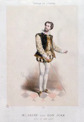 Porträt von Jean Baptiste Faure als Don Giovanni (1866)