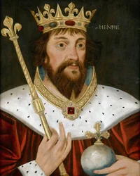Porträt König Heinrichs I. von England (Henri I Beauclerc) (1068-1135), 57 x 47. Privatsammlung