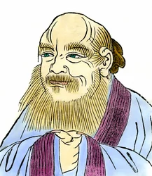 Porträt von Lao Tseu (605 - 520 v. Chr.), chinesischer Philosoph