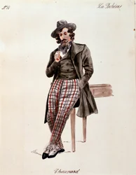 Porträt von Schaunard, aus La Bohème von Puccini (1892-1895)