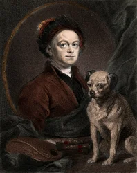 Porträt von William Hogarth