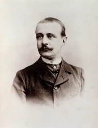 Porträt des englischen Komponisten Charles Bordes (s/w Foto, ca. 1900)