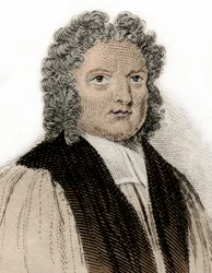 Porträt des Bischofs von Rochester Francis Atterbury (1663-1732), Schriftsteller und Politiker. Gravur des 19. Jahrhunderts. Mailänder