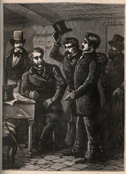 Sergeant Charles Goubin wird von Eugene-Francois Vidocq verhaftet