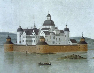 Blick auf Kalmar mit Schloss Kalmar, Schweden