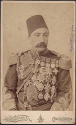 Porträt des Sultans Abdulhamid II (1842-1918) - Sultan Abduelhamid II (1842-1918), Kaiser der Osmanen, Kalif der Gläubigen, Anonym. Fotografie
