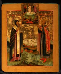 Heilige Bischof Arsenius von Tver und Prinz Michael von Tver