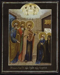 Die Erscheinung unserer Lieben Frau an den Heiligen Sergius von Radonesch, 19. Jahrhundert