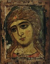 Der Erzengel Gabriel, der Engel mit goldenem Haar, ca. 1200