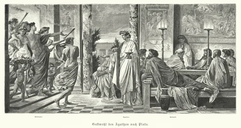 Bankett von Agathon und Platon, Antikes Griechenland