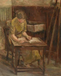 Mädchen beim Lesen (II)