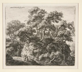 Landschaft mit zwei Einsiedlern