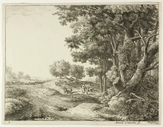 Bauer mit Schaufel