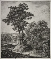 Sechs große aufrechte Landschaften mit Szenen aus dem Alten Testament: Der untreue Prophet von Juda