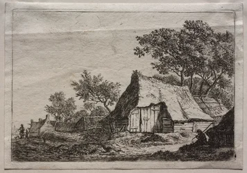 Zwölf Landschaften: Platte I, Das kleine Dorf