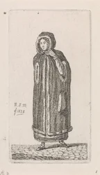 Frau mit Mantel