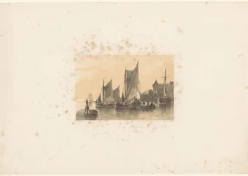 Segelboote auf dem Fluss