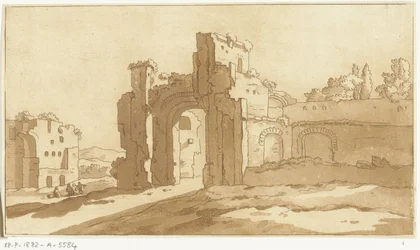Ruinen des großen Saals der Caracalla-Thermen, Rom