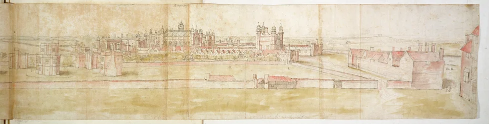 Hampton Court Palace von Norden, ca. 1544