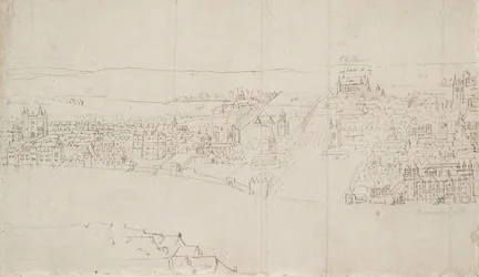 Panorama von London, gesehen von Southwark: Durham House bis Barnards Castle