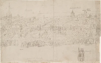 Panorama von London, gesehen von Southwark: St. Paul