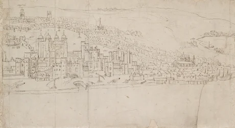 Panorama von London gesehen von Southwark: Der Turm
