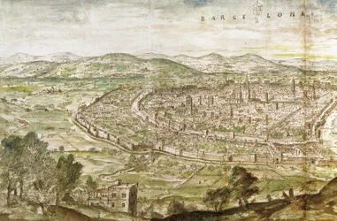 Ansicht von Barcelona, 1563