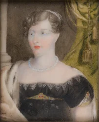 Porträt von Prinzessin Charlotte von Wales (1796-1817), ca. 1812-17