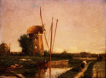 Eine Mühle in Den Haag
