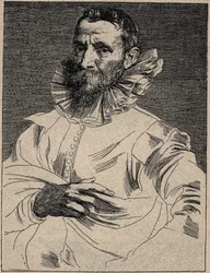 Jan Brueghel der Ältere (oder der Ain, bekannt als Brueghel de Velours) (1568-1625) - Jan Brueghel der Ältere - Gravur nach Anthony van Dyck