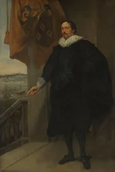Porträt eines Edelmanns, möglicherweise Adriaan van der Borcht