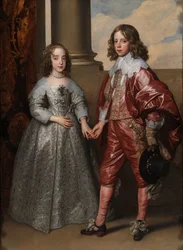 Wilhelm II., Prinz von Oranien, und seine Braut Maria Stuart. Doppelporträt von Wilhelm II. (1626-1650), Prinz von Oranien, und Prinzessin Maria Stuart (1631-1660), der späteren Princess Royal