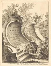 Troisieme livre de formes Cartels et Rocailles Titelblatt