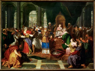 Athalia aus dem Tempel vertrieben