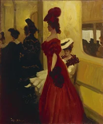 Theaterloge Zuschauerin, 1906