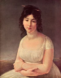 Madame Poussielgue im Alter von 23 Jahren im Jahr 1797 (Druck)