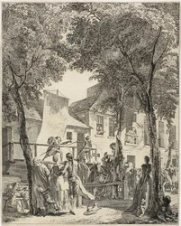Die Parade auf dem Boulevard