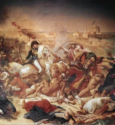 Schlacht von Abukir, General Murat kämpft gegen die osmanische Armee, Detail (1806, Öl auf Leinwand)